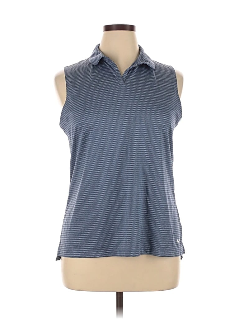 Pre-owned Nike Sleeveless T-shirt In Blue