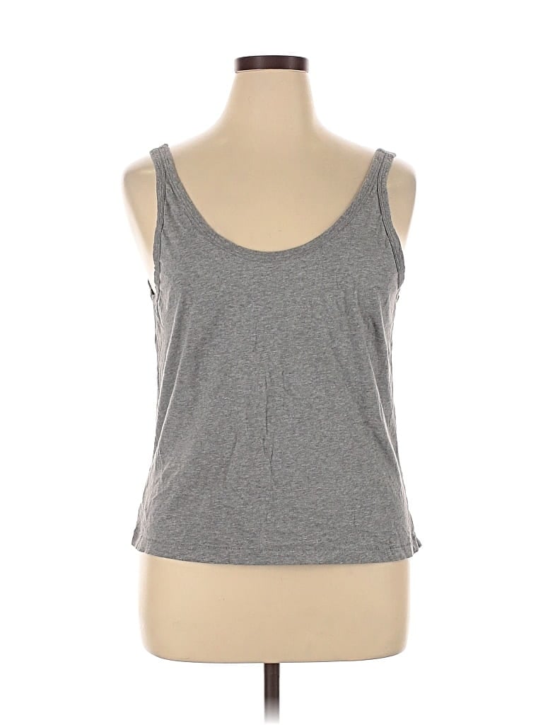 Pre-owned For Days Tank Top Gray Halter Neckline Tops
