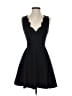 Aqua Solid Black Cocktail Dress Size S - photo 1