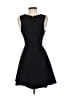 Aqua Solid Black Cocktail Dress Size S - photo 2