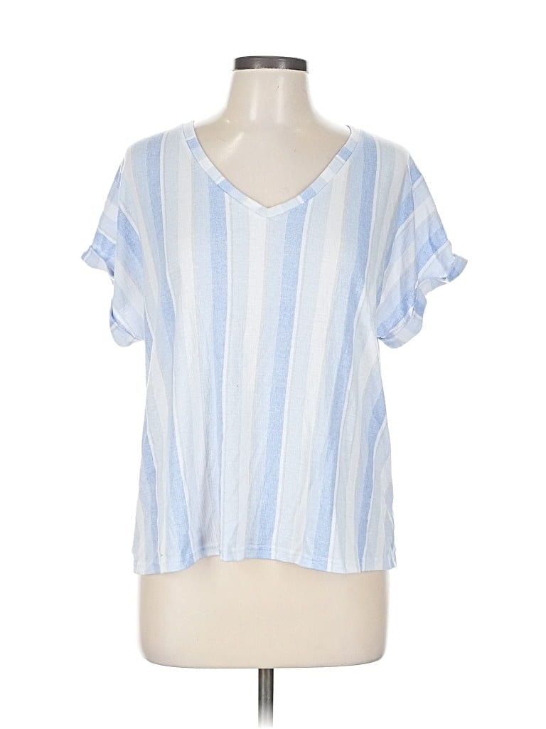 Pre-owned Laura Ashley Short Sleeve T-shirt In Blue