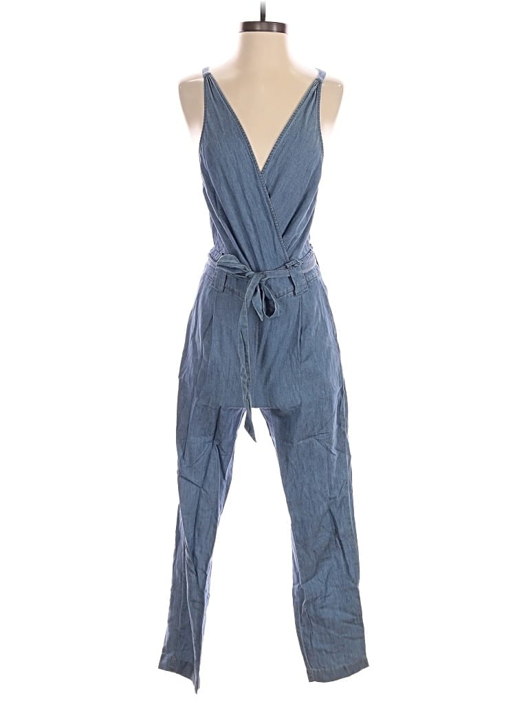 Pre-owned Express Outlet Jumpsuit In Blue