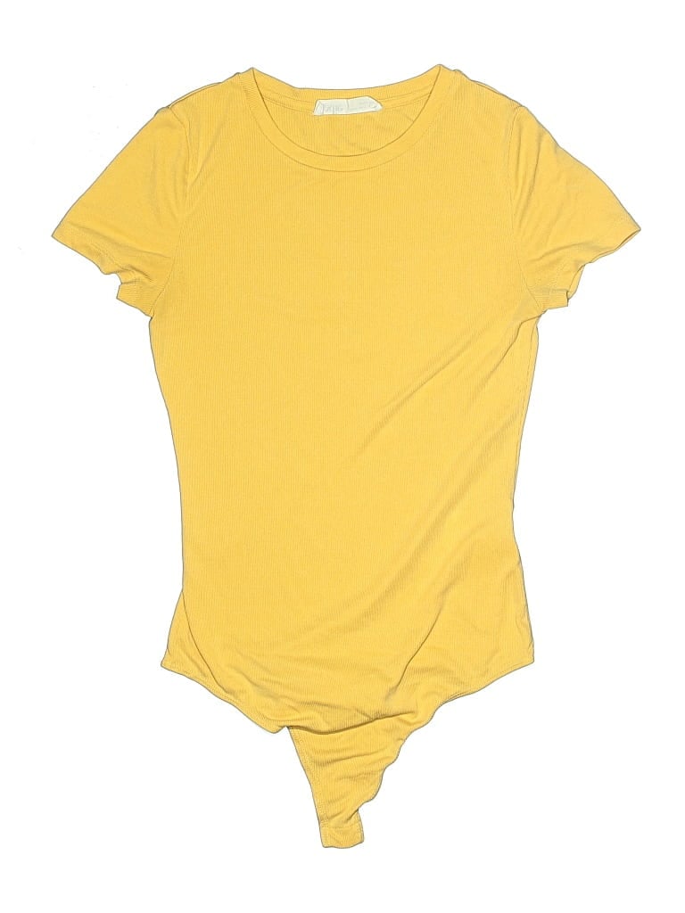 Pre-owned Elodie Bodysuit In Yellow