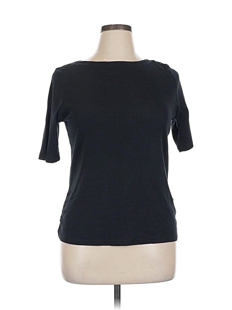 Click to view more detailed imagery on our partner's website Pre-owned Charter Club Short Sleeve T-shirt In Black