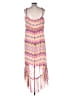 Torrid 100% Polyester Chevron-herringbone Pink Casual Dress Size Lg Plus (0) - photo 2