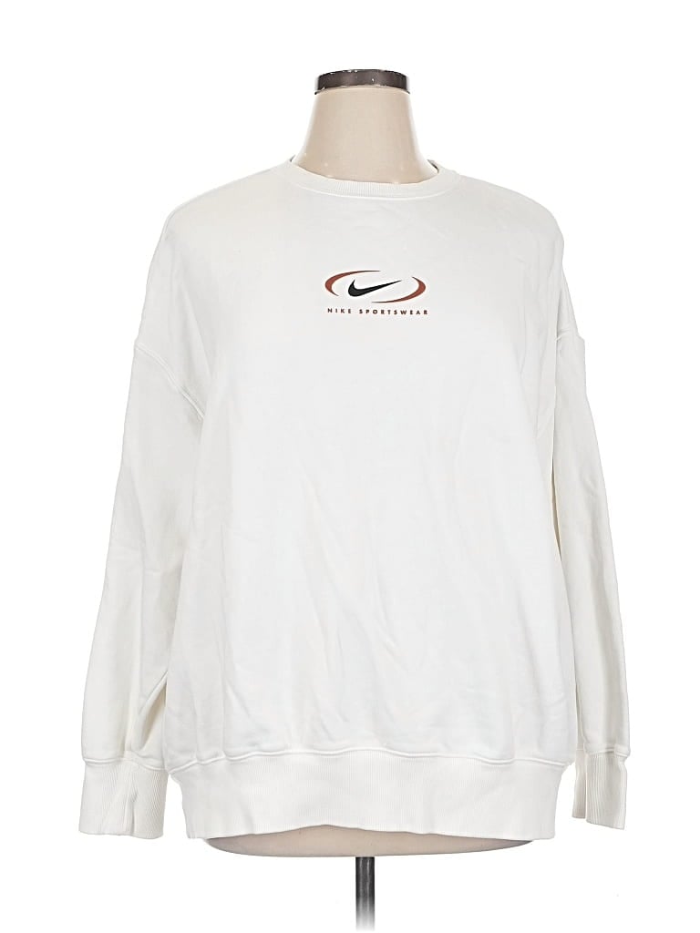 Pre-owned Nike Sweatshirt In White