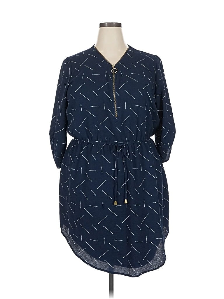 Pre-owned J For Justify Casual Dress In Blue