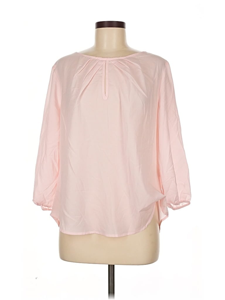 7th Avenue Design Studio New York & Company 3/4 Sleeve Blouse In Animal Print