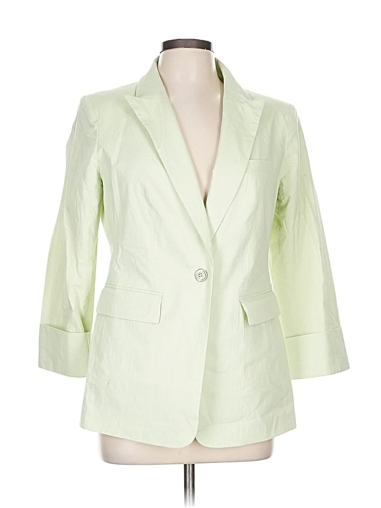 Pre-owned Dkny Blazer Jacket In Green