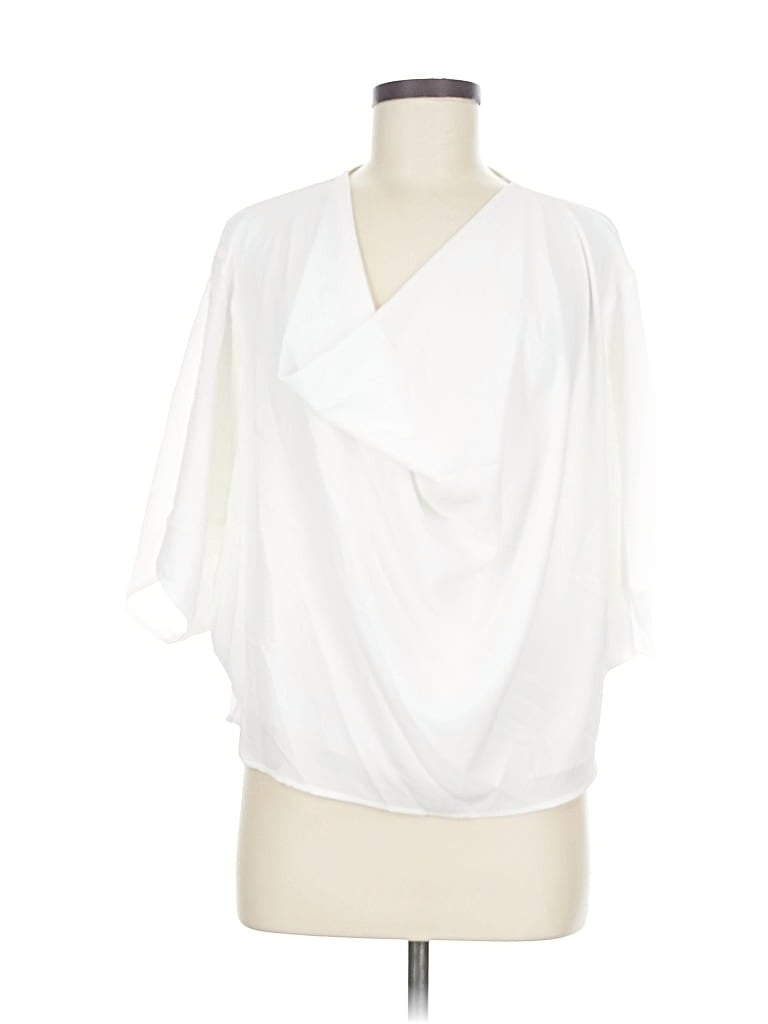 Pre-owned Vici 3/4 Sleeve Blouse In White