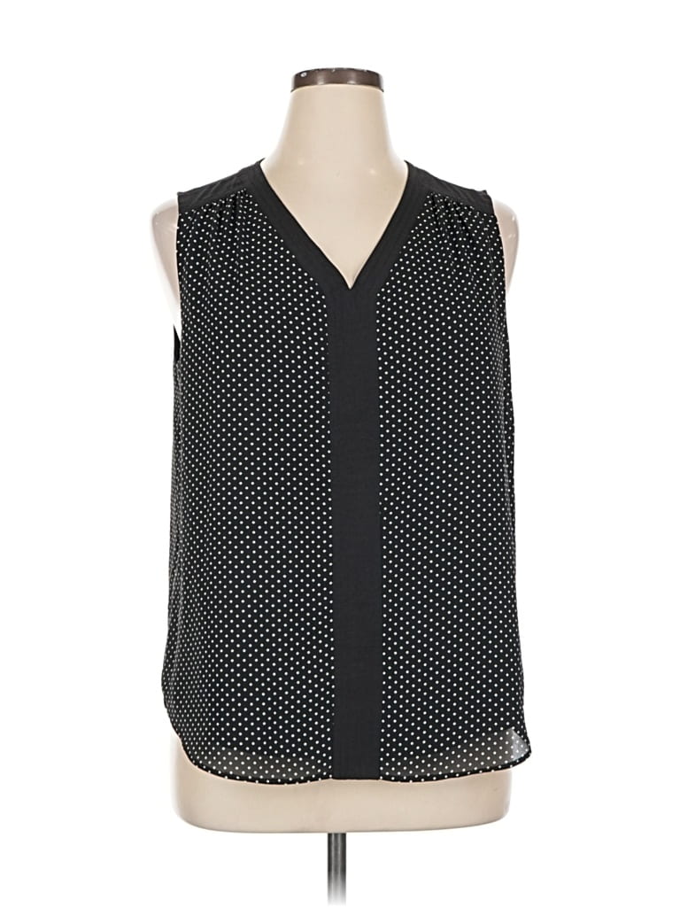 Pre-owned Roz & Ali Sleeveless Blouse In Black