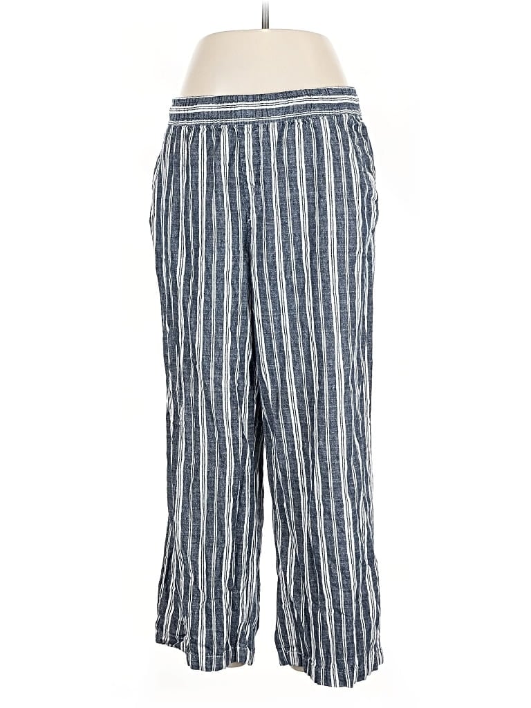 Pre-owned Old Navy Linen Pants In Blue