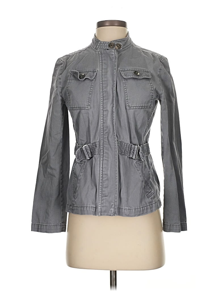Pre-owned Ann Taylor Loft Outlet Jacket In Gray