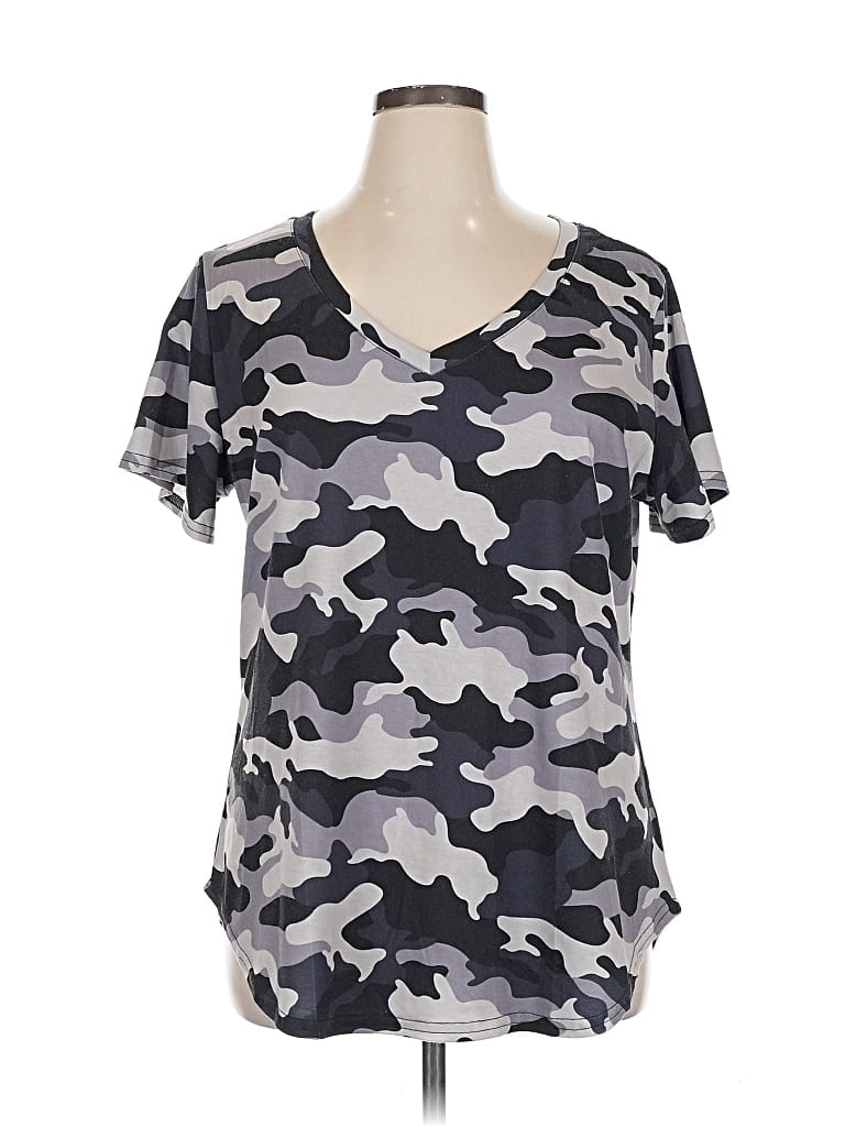 Pre-owned Unbranded Short Sleeve T-shirt In Gray