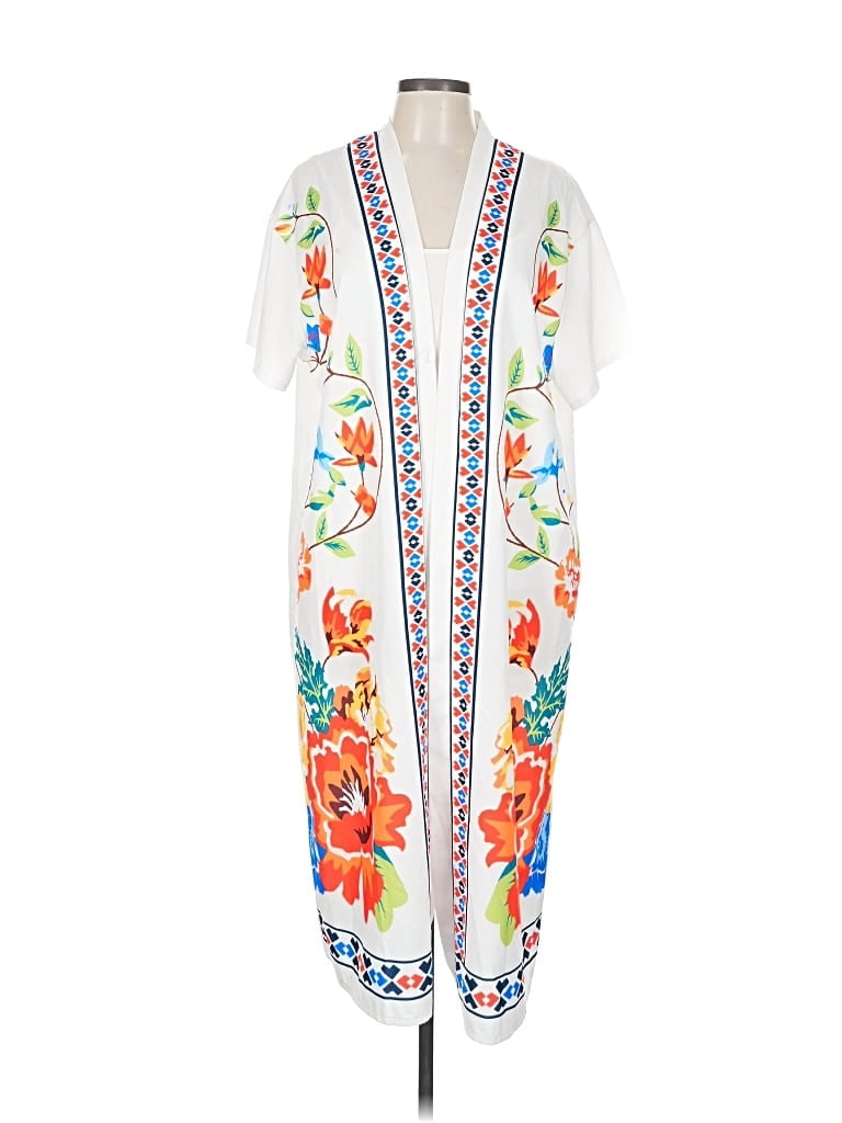 Pre-owned Shein Casual Dress In White