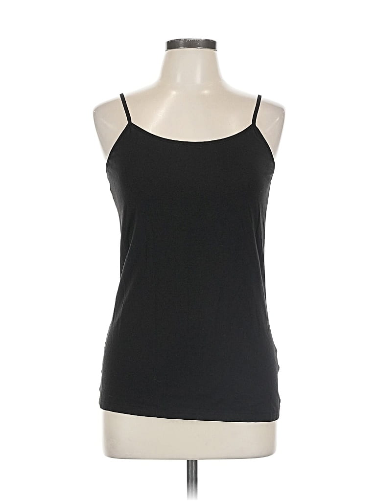 Pre-owned Time And Tru Tank Top Black Halter Neckline Tops