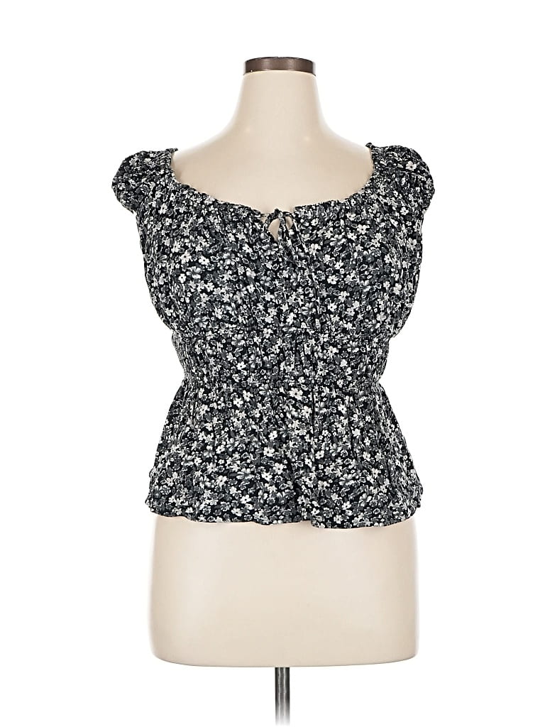 Pre-owned Old Navy Sleeveless Blouse In Gray