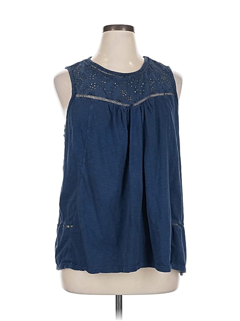 Pre-owned Sonoma Goods For Life Sleeveless Blouse In Blue