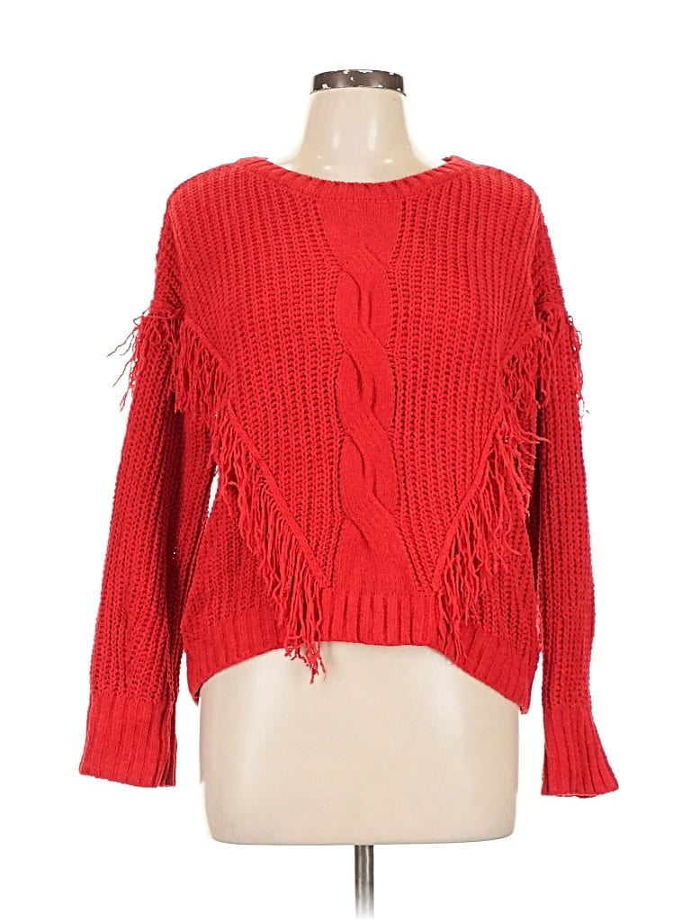 Pre-owned No Boundaries Pullover Sweater In Red