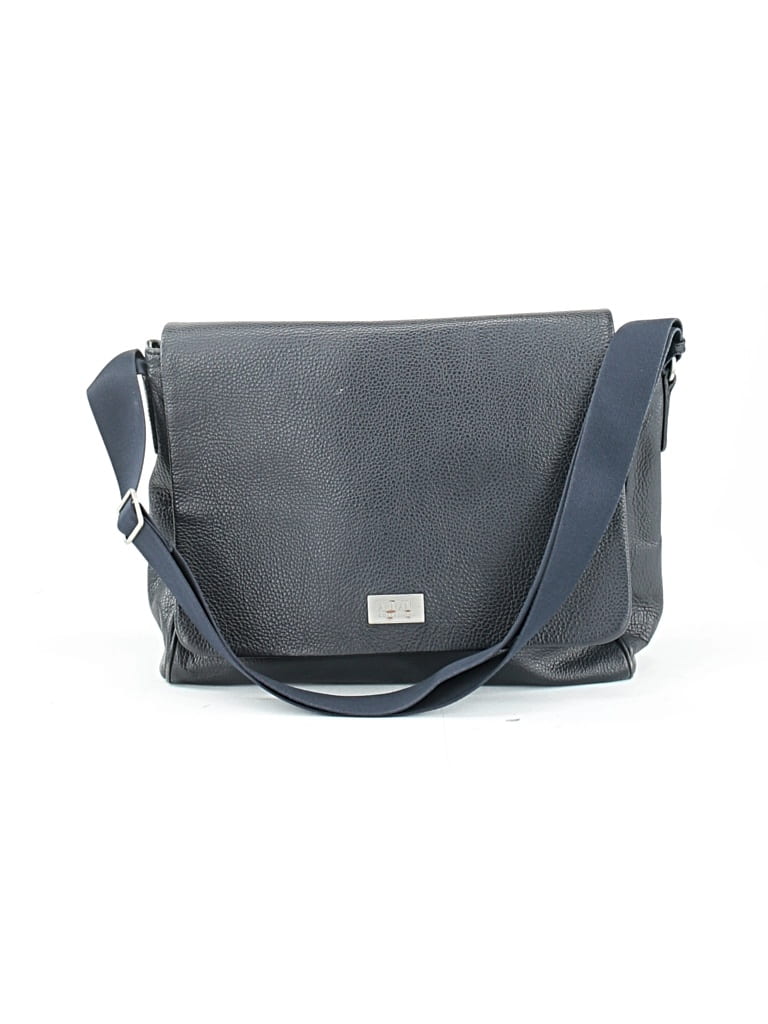 Click to view more detailed imagery on our partner's website Pre-owned Armani Collezioni Leather Messenger In Blue