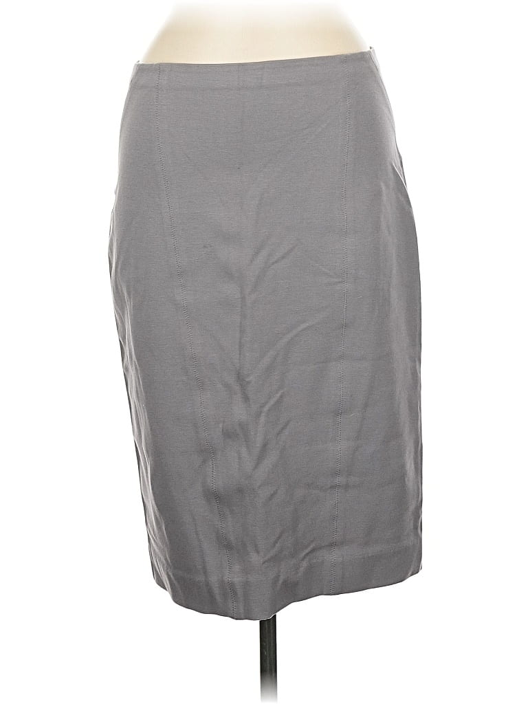 Pre-owned Ann Taylor Casual Skirt In Gray