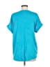 Dana Buchman 100% Polyester Teal Short Sleeve Blouse Size M - photo 2
