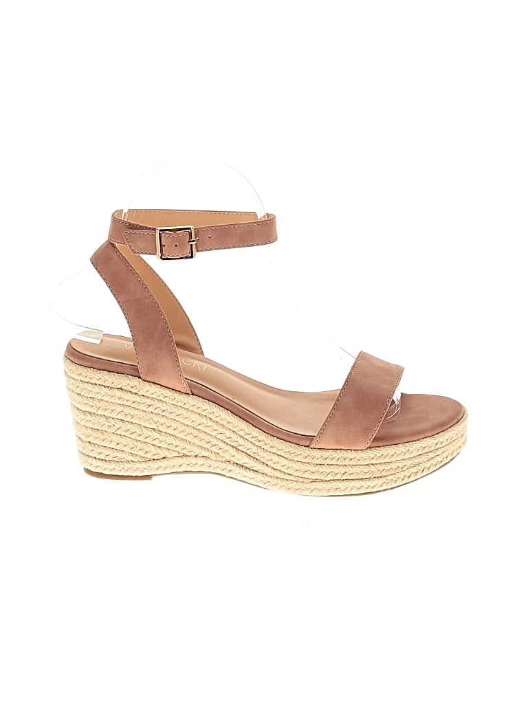 Pre-owned Assorted Brands Wedges In Pink