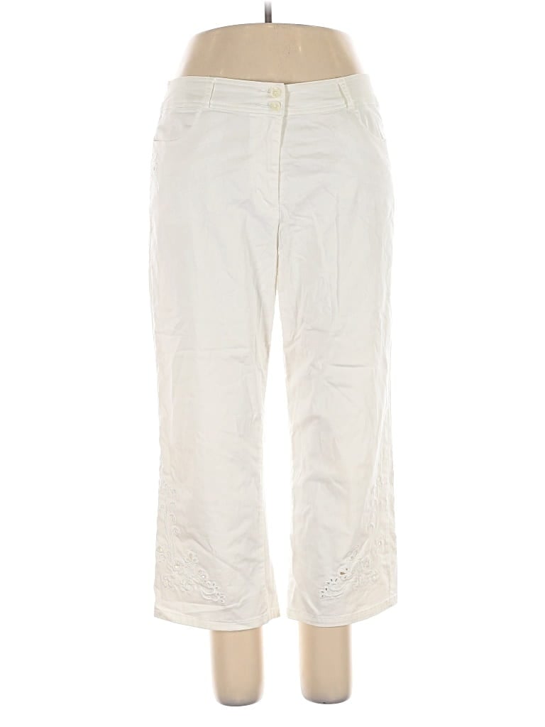 Pre-owned Coldwater Creek Casual Pants In White