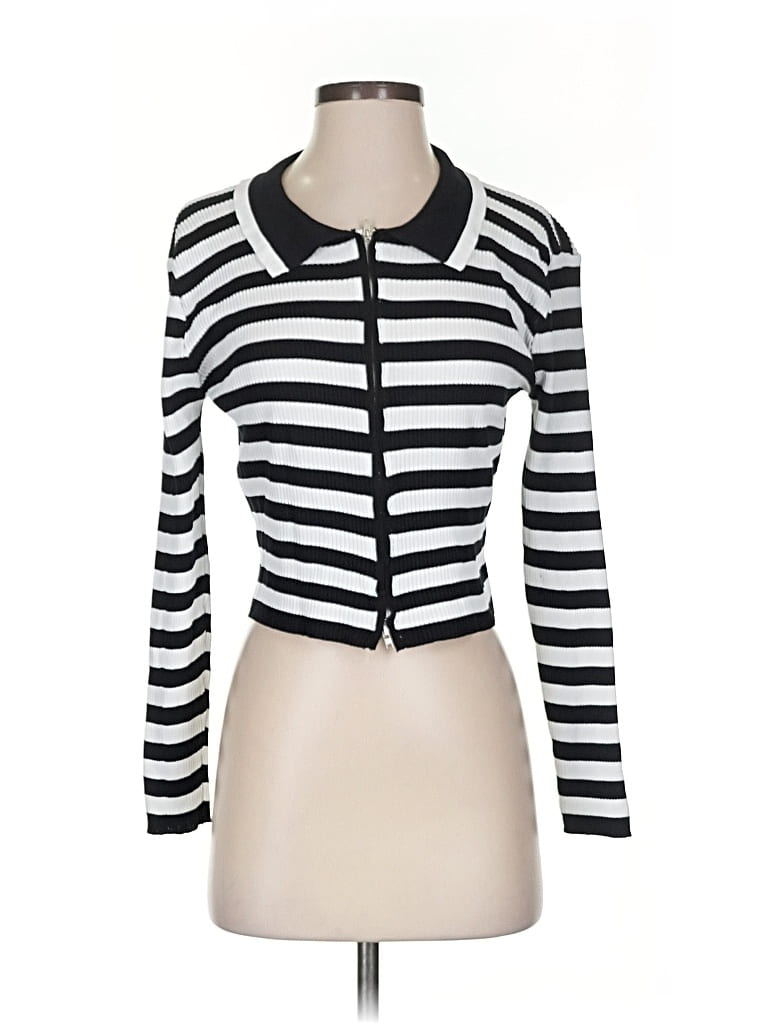 Pre-owned Assorted Brands Cardigan Sweater In Black