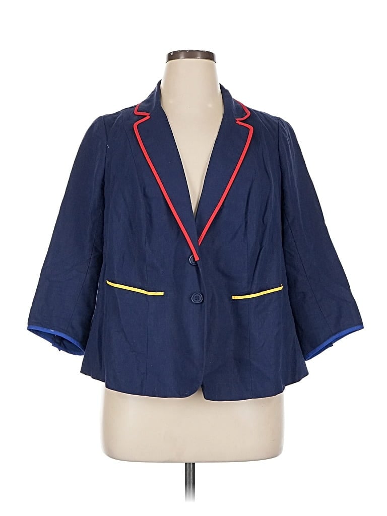 Pre-owned Modcloth Blazer Jacket In Blue