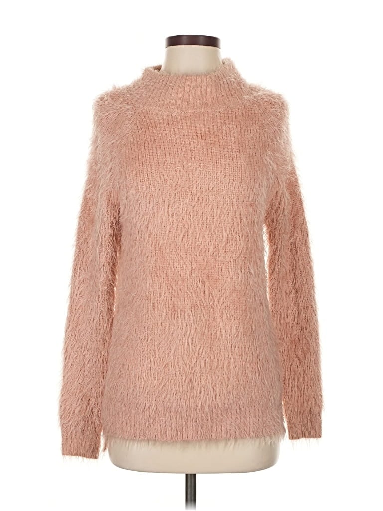 Pre-owned Soft Surroundings Turtleneck Sweater In Pink
