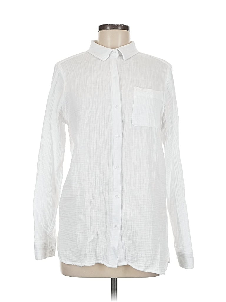 Click to view more detailed imagery on our partner's website Pre-owned Anne Klein Long Sleeve Button Down Shirt In White