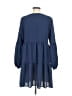 Unbranded Solid Blue Casual Dress Size M - photo 2