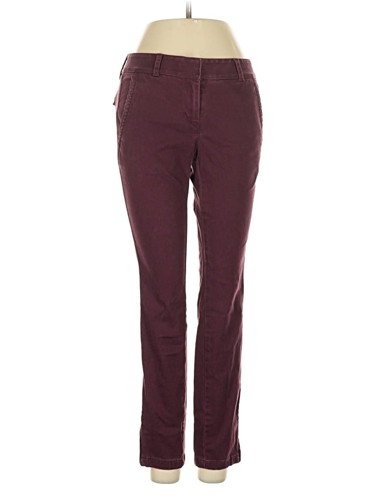 Pre-owned Ann Taylor Loft Casual Pants In Burgundy