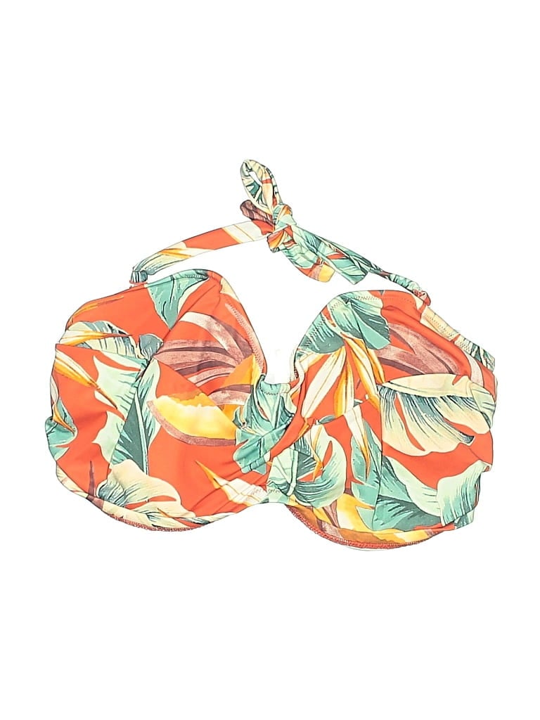 Fantasie Swimsuit Top Orange Tropical Pattern Swimwear In Multi