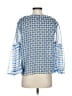 MISA Los Angeles 100% Polyester Blue 3/4 Sleeve Blouse Size S - photo 2