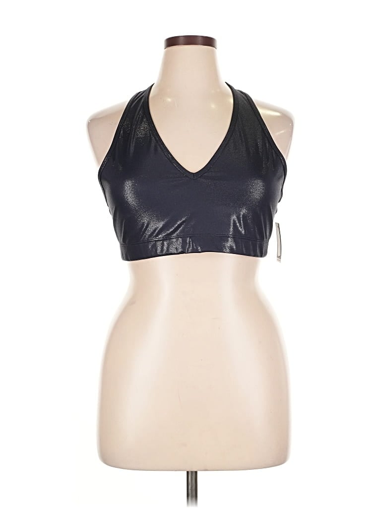 Pre-owned Gap Fit Tank Top Black Halter Neckline Tops