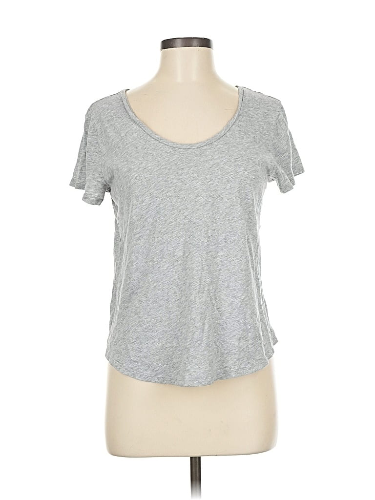 Pre-owned Ann Taylor Loft Outlet Short Sleeve T-shirt In Gray