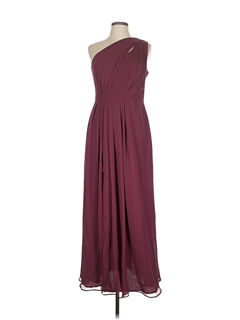 Pre-owned David's Bridal Cocktail Dress In Burgundy