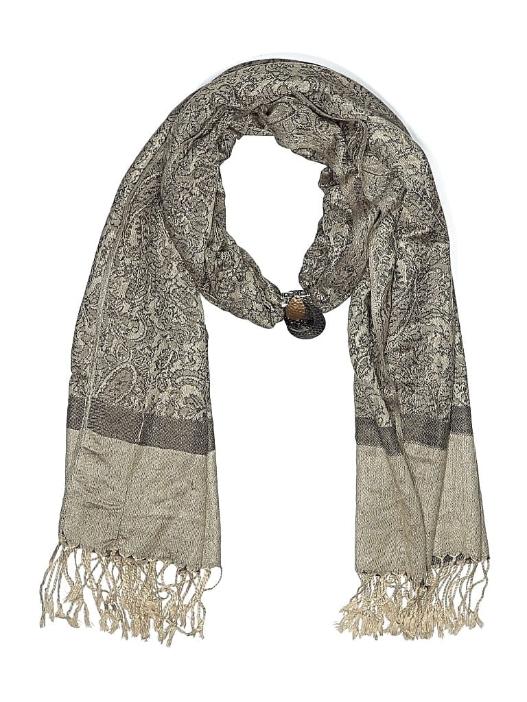 Pre-owned Unbranded Scarf In Brown