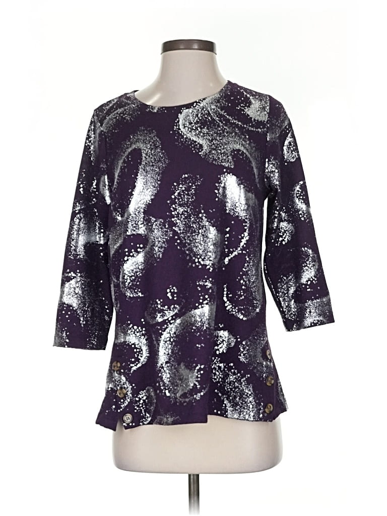 Pre-owned Kate Park Pullover Sweater In Purple