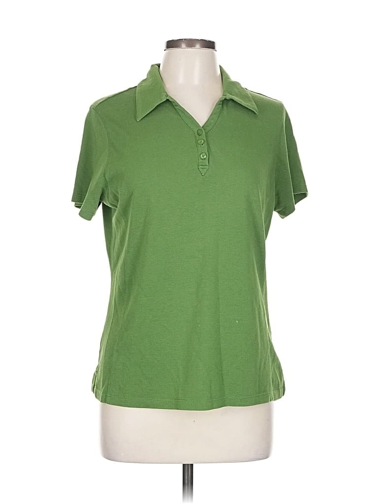 Pre-owned Cutter & Buck Short Sleeve Polo Shirt In Green