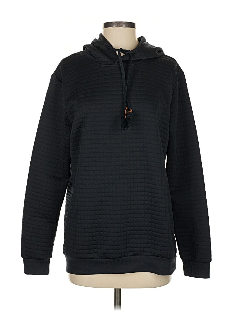 Pre-owned Assorted Brands Pullover Hoodie In Black