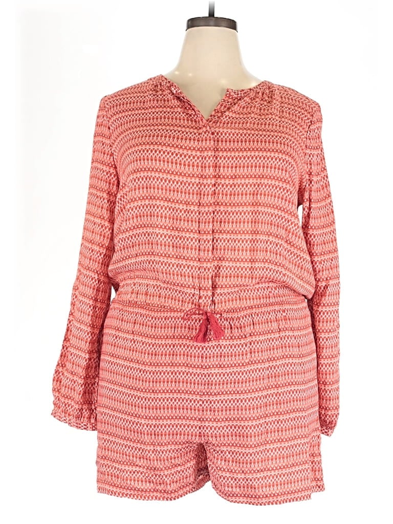 Pre-owned Hinge Romper In Red