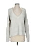 Express 100% Polyester Metallic Silver Pullover Sweater Size XS - photo 1