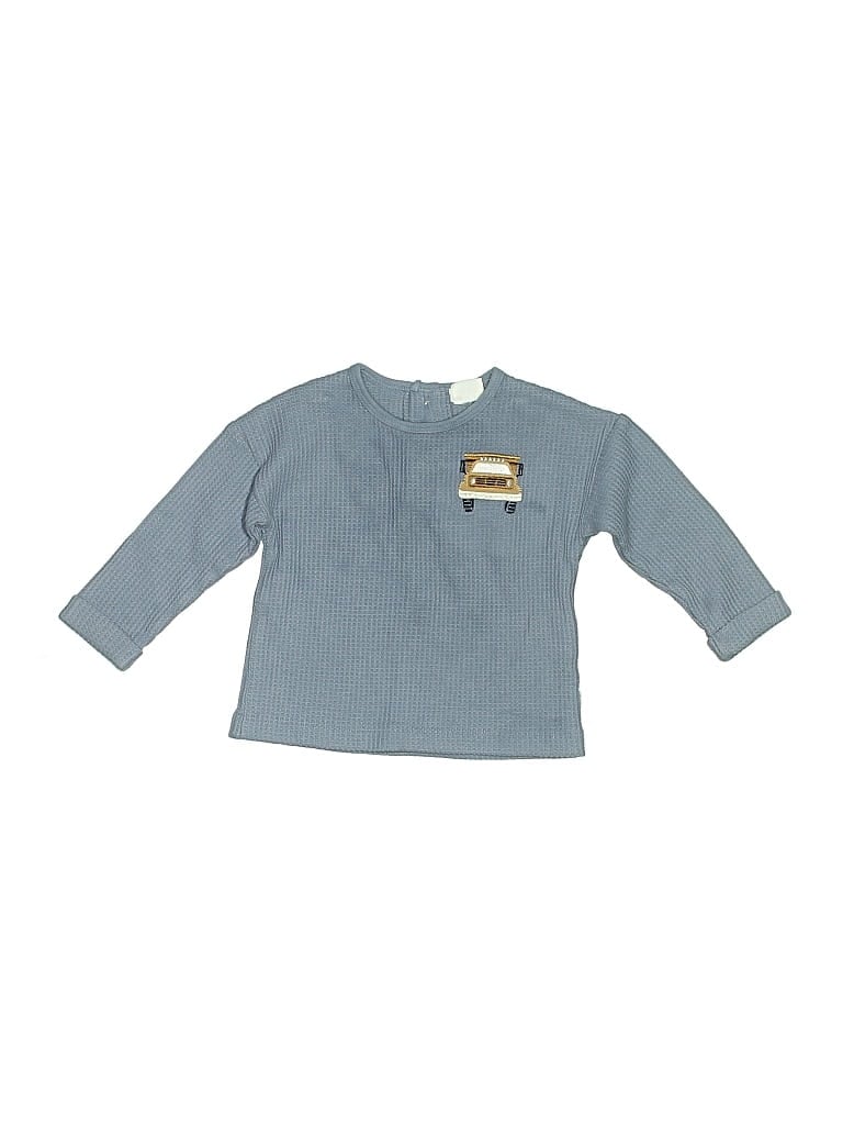 Pre-owned Firsts By Petit Lem Babies' Pullover Sweater In Blue