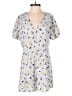 Aqua 100% Polyester Print White Romper Size S - photo 1