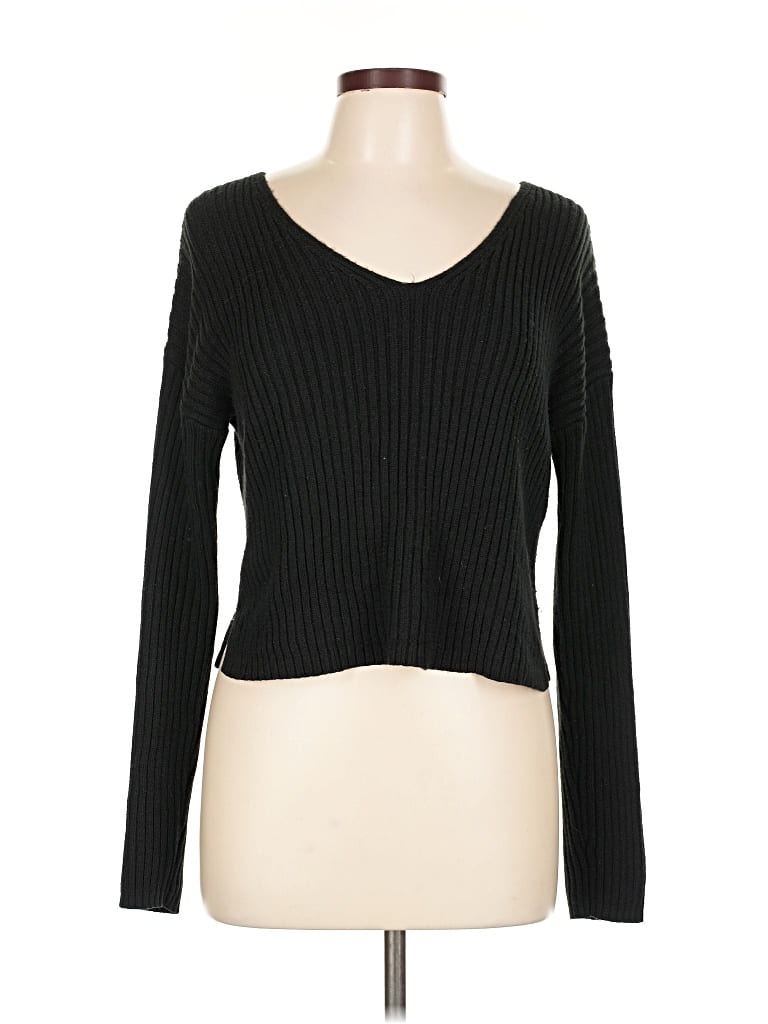 Pre-owned Wild Fable Pullover Sweater In Black