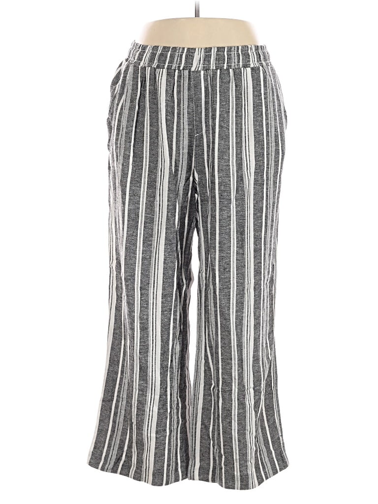 Pre-owned Briggs Linen Pants In Gray