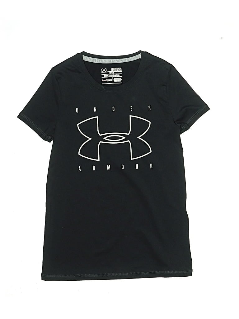Pre-owned Under Armour Kids' Short Sleeve T-shirt In Black